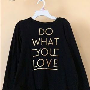 Black long sleeve shirt